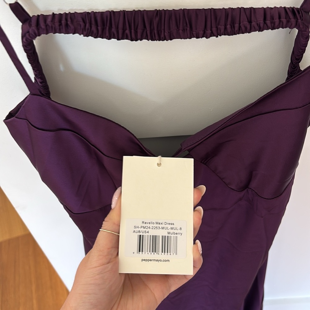 Peppermayo Ravello Maxi Dress in Mulberry - Picture 2 of 5
